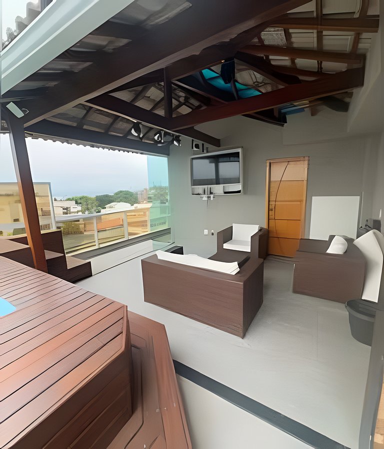 Cobertura duplex com piscina