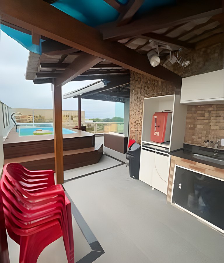 Cobertura duplex com piscina