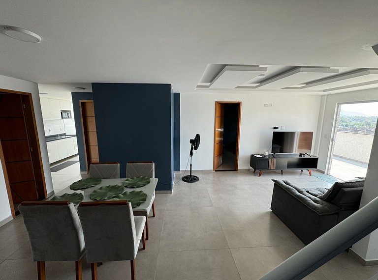 Cobertura duplex beira mar