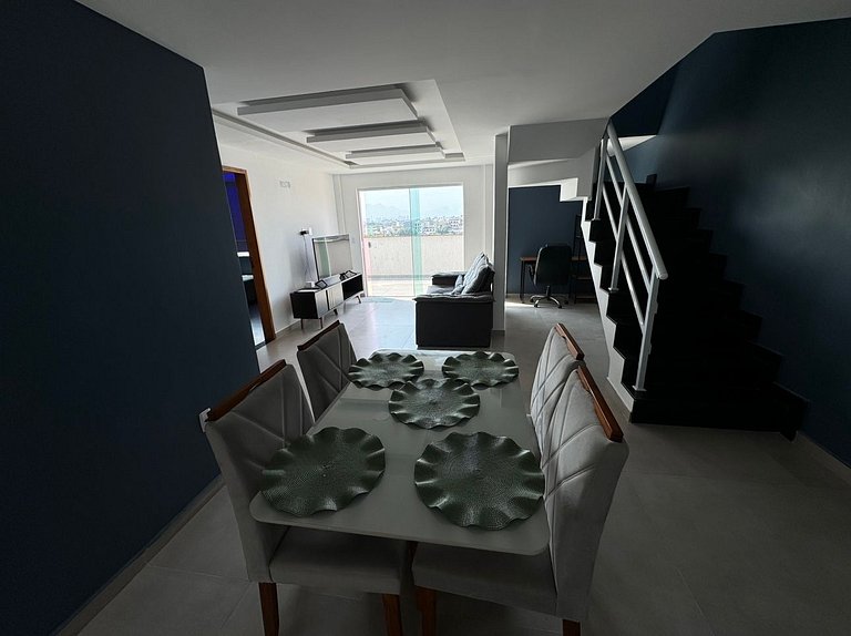 Cobertura duplex beira mar