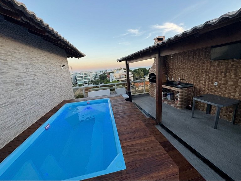 Cobertura duplex vista mar