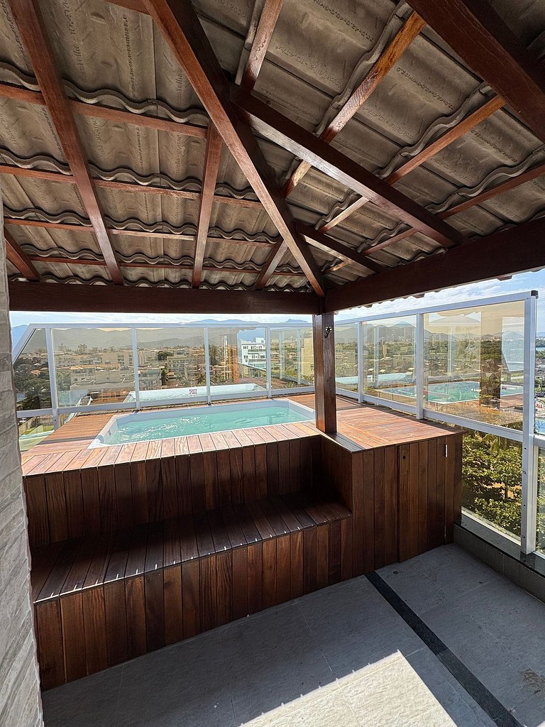 Cobertura duplex beira mar
